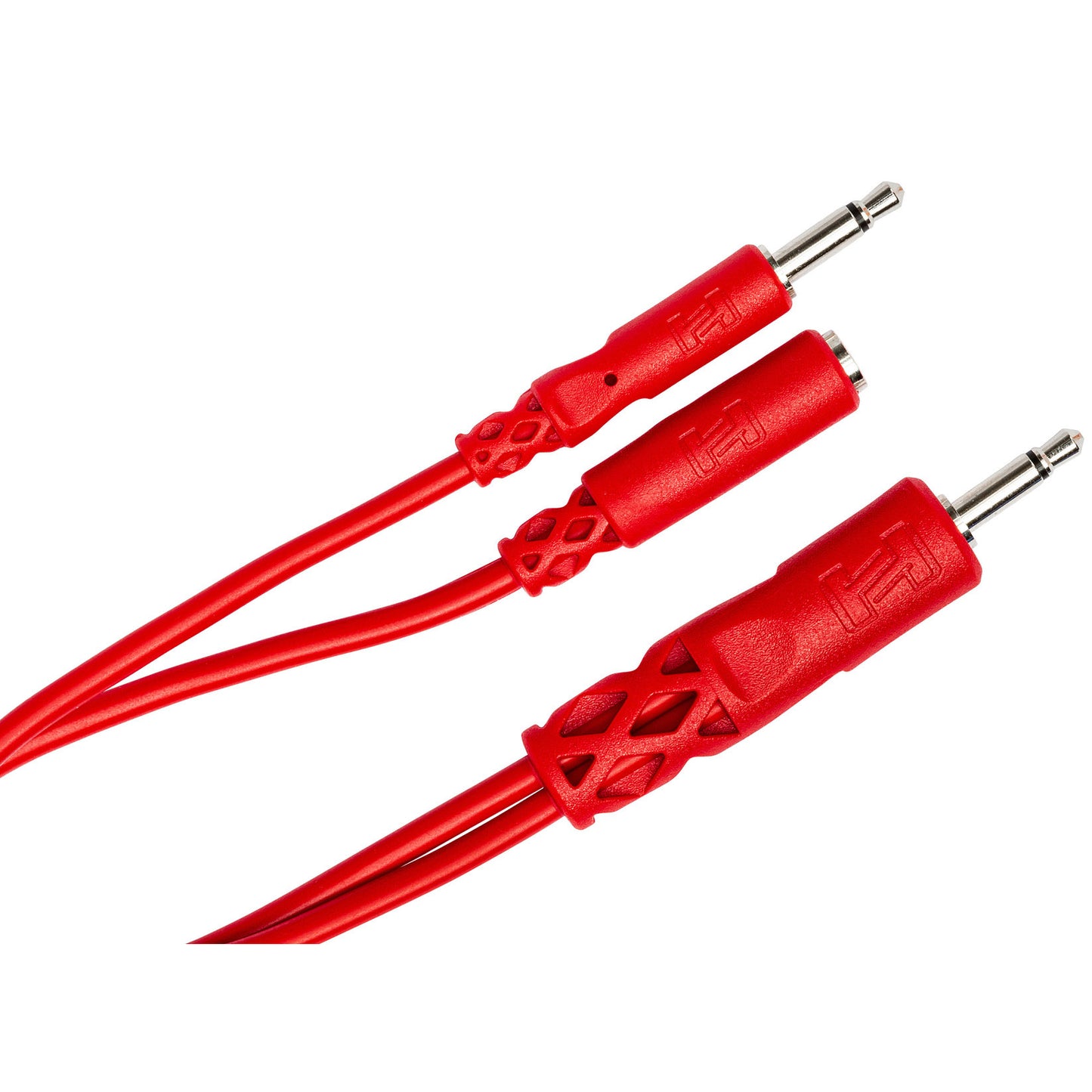HOSA Hopscotch Patch Cables 3.5 mm TS 3.5 mm TSF Pigtail to 3.5 mm TS (0.5 ft) - CMM-515Y