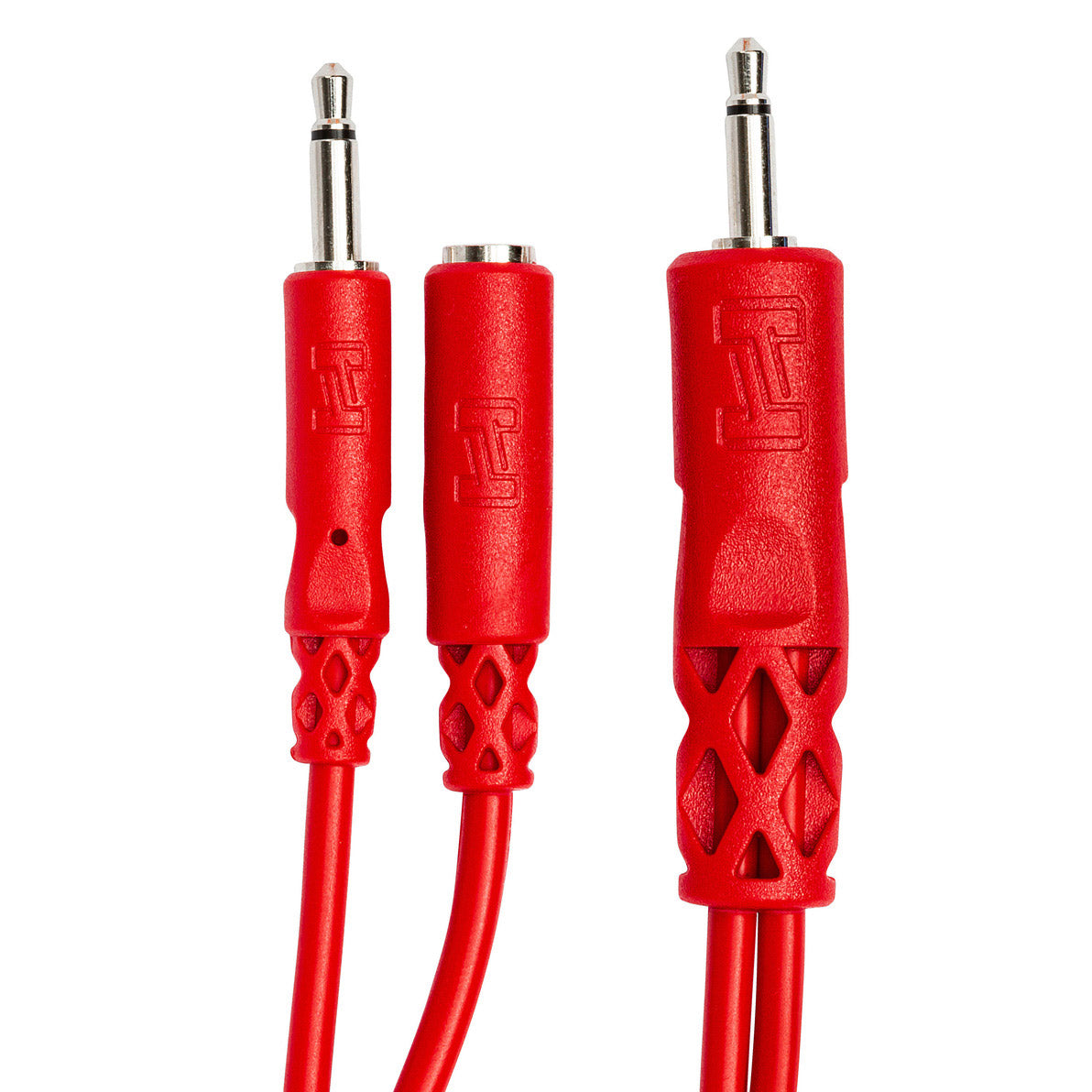 HOSA Hopscotch Patch Cables 3.5 mm TS 3.5 mm TSF Pigtail to 3.5 mm TS (0.5 ft) - CMM-515Y