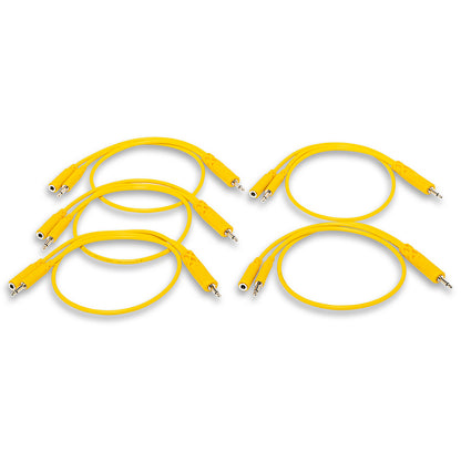 HOSA Hopscotch Patch Cables 3.5 mm TS 3.5 mm TSF Pigtail to 3.5 mm TS (1.5 ft) - CMM-545Y
