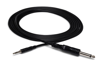HOSA Mono Interconnect 1/4 in TS to 3.5 mm TRS (5 ft) - CMP-105