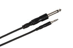 HOSA Mono Interconnect 1/4 in TS to 3.5 mm TRS (5 ft) - CMP-105