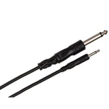HOSA Mono Interconnect 3.5 mm TS to 1/4 in TS (10 ft) - CMP-310