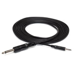 HOSA Mono Interconnect 3.5 mm TS to 1/4 in TS (5 ft) - CMP-305