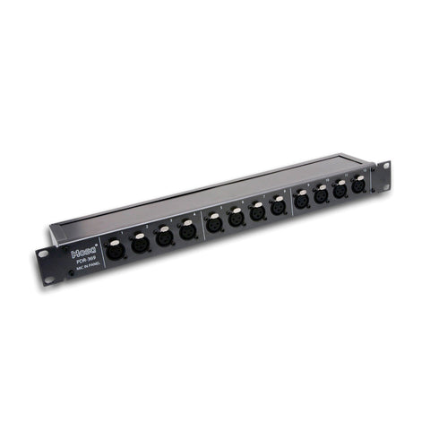 HOSA Patch Bay 12-point De-Normalled XLR3F to XLR3M - PDR-369