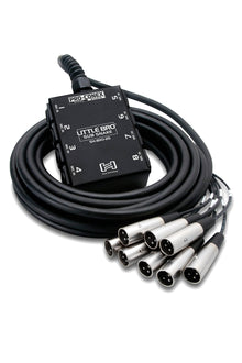 HOSA Pro-Conex Little Bro' Sub Snake Hosa 8 x XLR Sends and No Returns (25 ft) - SH-8X0-25