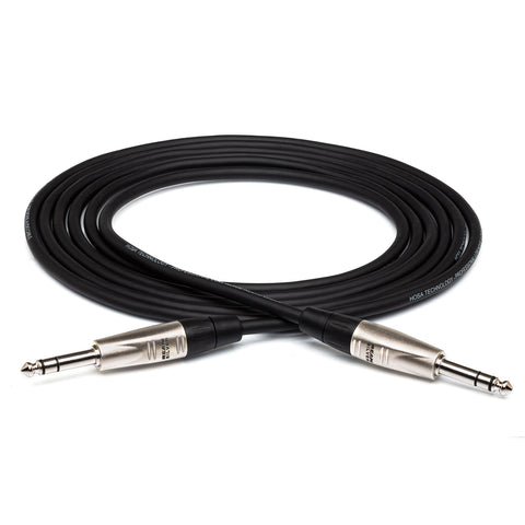 HOSA Pro Balanced Interconnect REAN 1/4 in TRS to Same (3 ft) - HSS-003