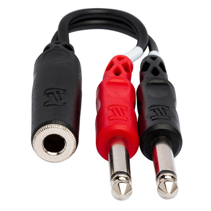 HOSA Stereo Breakout 1/4 in TRSF to Dual 1/4 in TS - YPP-136