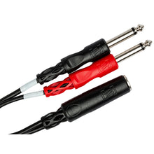 HOSA Stereo Breakout 1/4 in TRSF to Dual 1/4 in TS - YPP-136