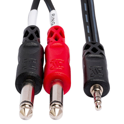 HOSA Stereo Breakout 3.5 mm TRS to Dual 1/4 in TS (10 ft) - CMP-159