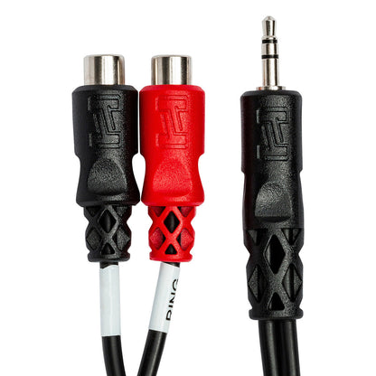 HOSA Stereo Breakout 3.5 mm TRS to Dual RCAF - YRA-154