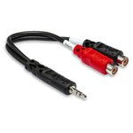 HOSA Stereo Breakout 3.5 mm TRS to Dual RCAF - YRA-154