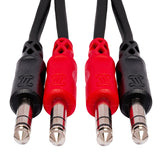HOSA Stereo Interconnect Dual 1/4 in TRS to Same (1 m) - CSS-201