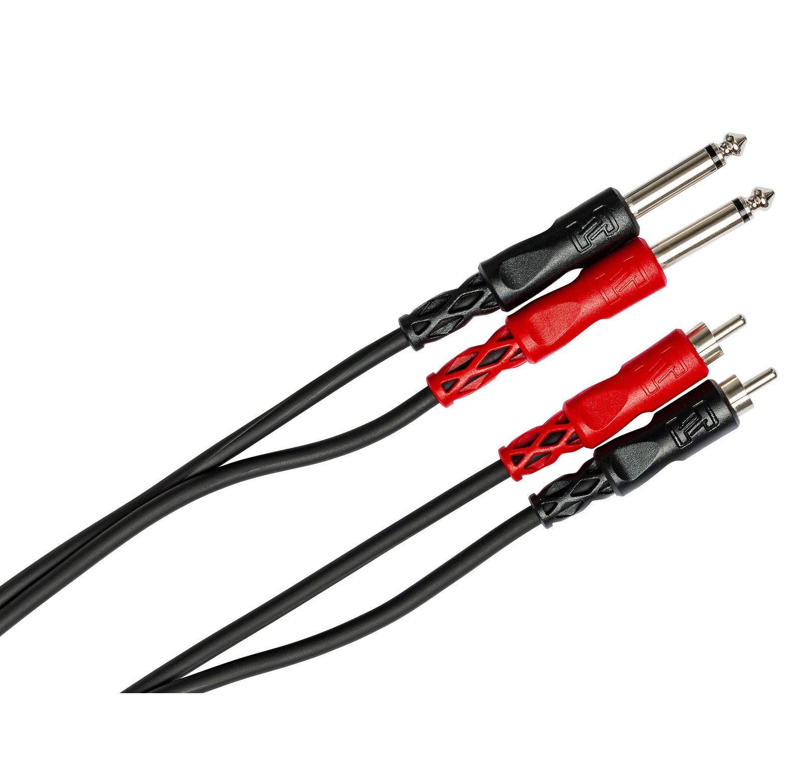 HOSA Stereo Interconnect Dual 1/4 in TS to Dual RCA (2 m) - CPR-202
