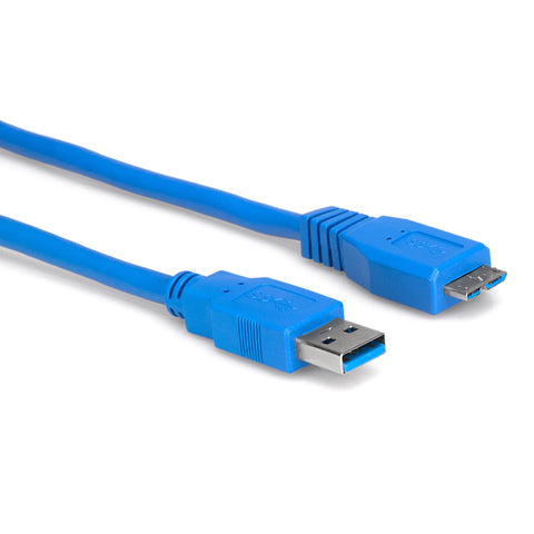 HOSA SuperSpeed USB 3.0 Cable Type A to Micro-B (6 ft) - USB-306AC