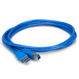 HOSA SuperSpeed USB 3.0 Cable Type A to Type B (6 ft) - USB-306AB