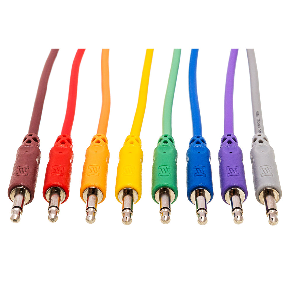 HOSA Unbalanced Patch Cables 3.5 mm TS to Same (6 in) - CMM-815
