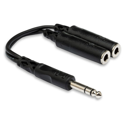 HOSA Y Cable 1/4 in TRS to Dual 1/4 in TRSF - YPP-118
