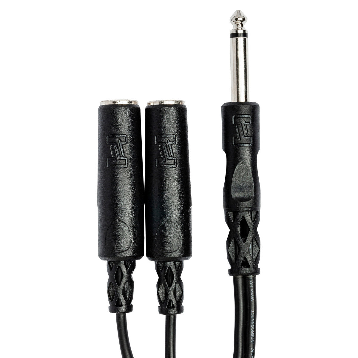 HOSA Y Cable 1/4 in TS to Dual 1/4 in TSF - YPP-111
