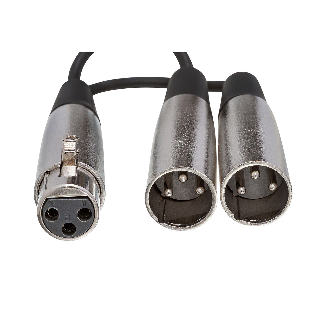 HOSA Y Cable XLR3F to Dual XLR3M (6 in) - YXM-121