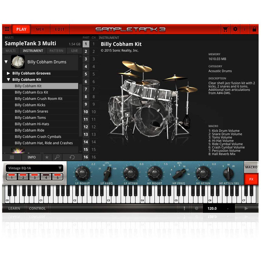 IK Multimedia Custom Shop Billy Cobham Drums