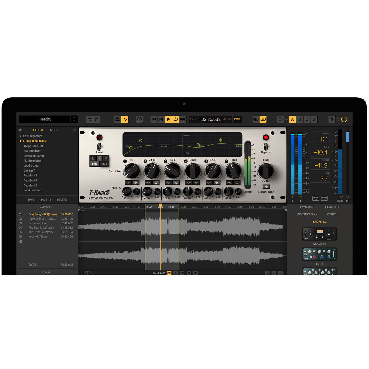 IK Multimedia Linear Phase Equalizer Plug-In
