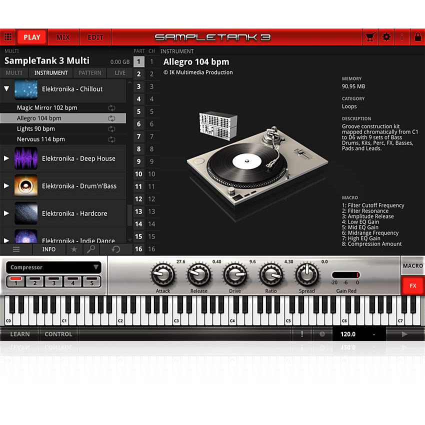 IK Multimedia SampleTank Custom Shop Chillout Elektronika