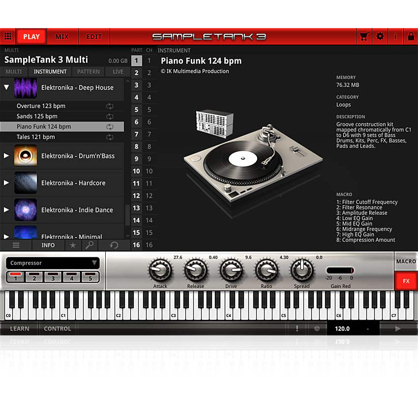 IK Multimedia SampleTank Custom Shop Deep House Elektronika