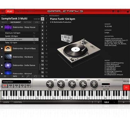 IK Multimedia SampleTank Custom Shop Deep House Elektronika