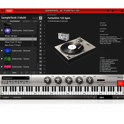 IK Multimedia SampleTank Custom Shop Indie Dance Elektronika