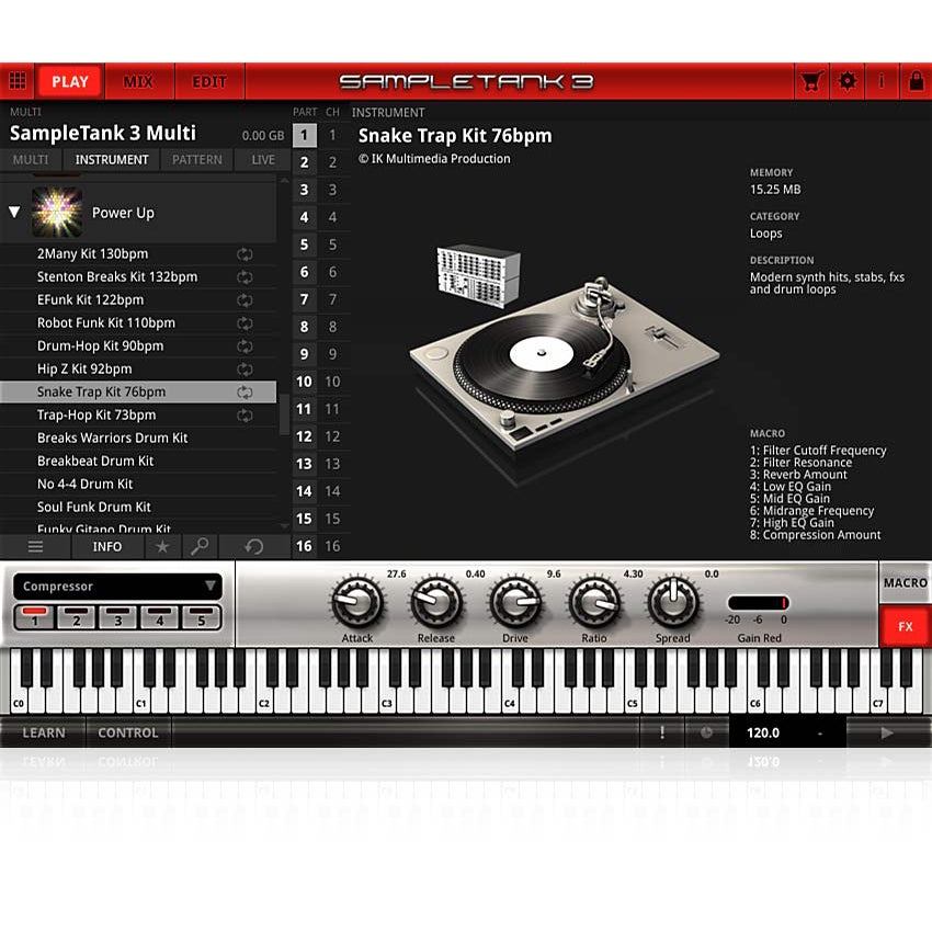 IK Multimedia SampleTank Custom Shop Power Up