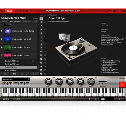 IK Multimedia SampleTank Custom Shop Trance Elektronika
