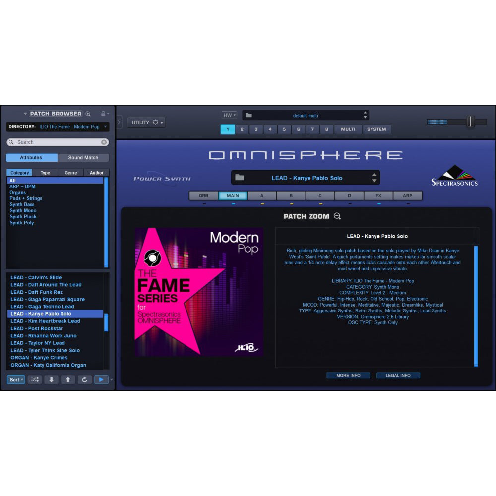 ILIO The Fame Series: Modern Pop for Omnisphere 2