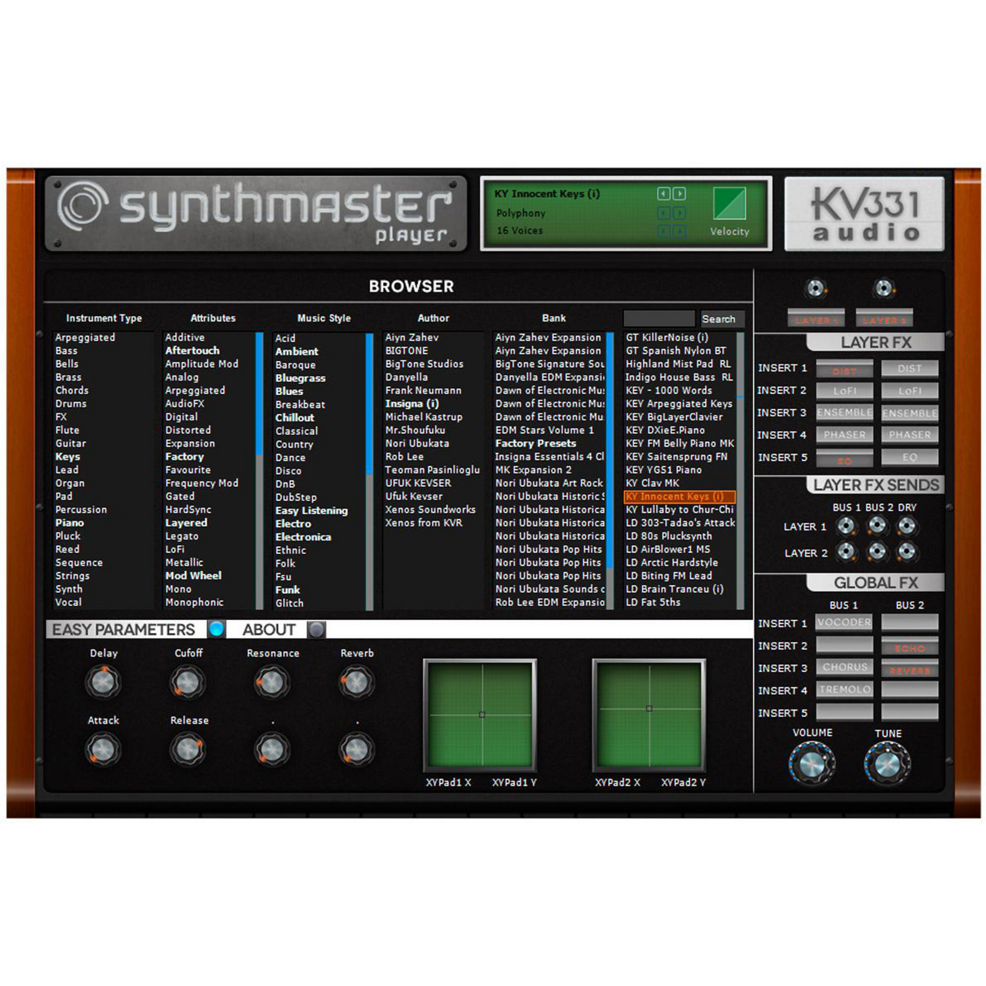 KV331 Audio SynthMaster Player