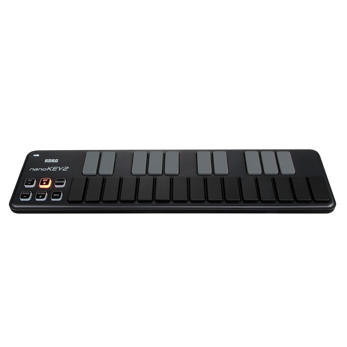 Korg nanoKEY2 USB MIDI Slim-Line Controller (Black)