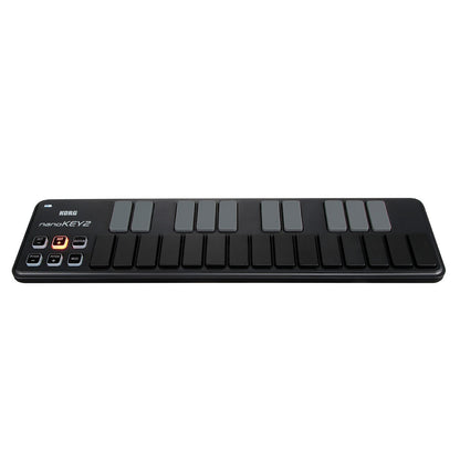 Korg nanoKEY2 USB MIDI Slim-Line Controller (Black)