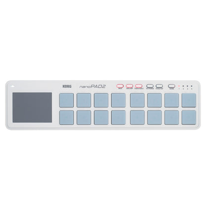 Korg nanoPAD2 USB MIDI Slim-Line Controller (White)