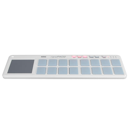 Korg nanoPAD2 USB MIDI Slim-Line Controller (White)
