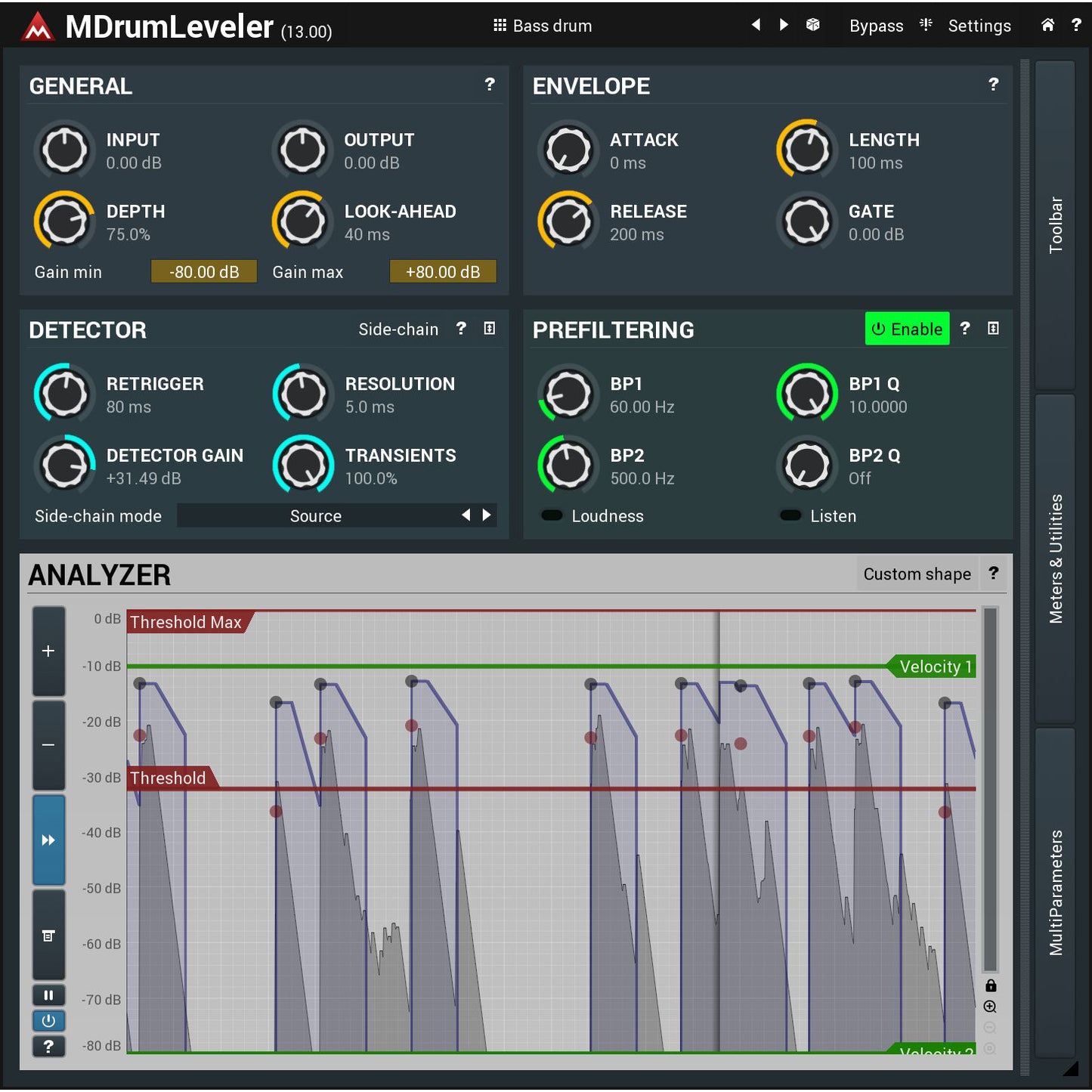 MeldaProduction MDrumLeveler