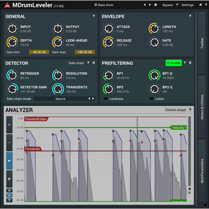 MeldaProduction MDrumLeveler