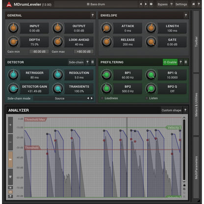 MeldaProduction MDrumLeveler
