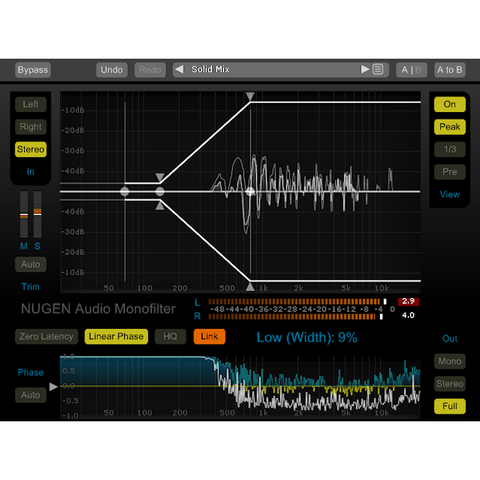 NUGEN Audio Monofilter Bass Management