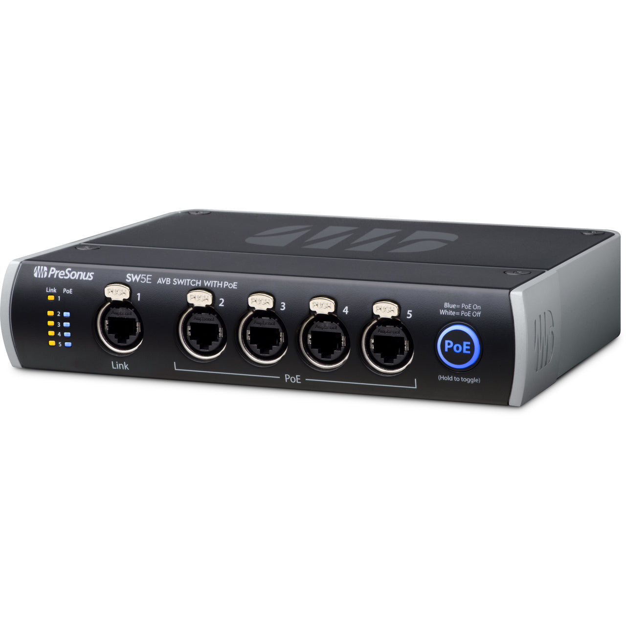 PreSonus SW5E Audio Video Bridging Switch with PoE (5-Port)