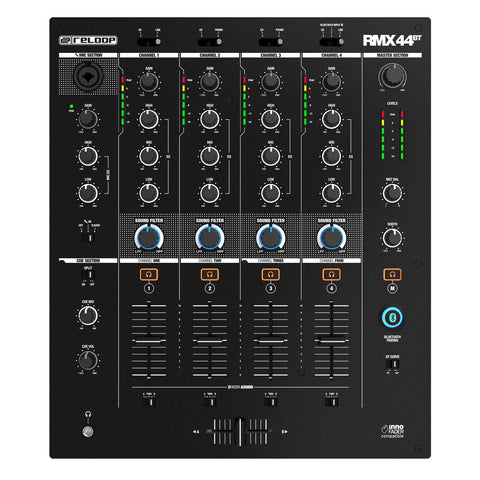Reloop RMX-44 BT DJ Mixer (4-Channel Bluetooth)