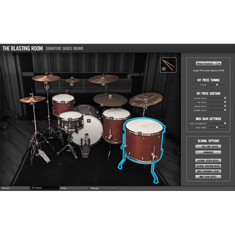 Room Sound Blasting Room Signature Series Drums (Virtual Instrument)