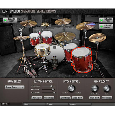 Room Sound Kurt Ballou Signature Series Drums (Virtual Instrument)
