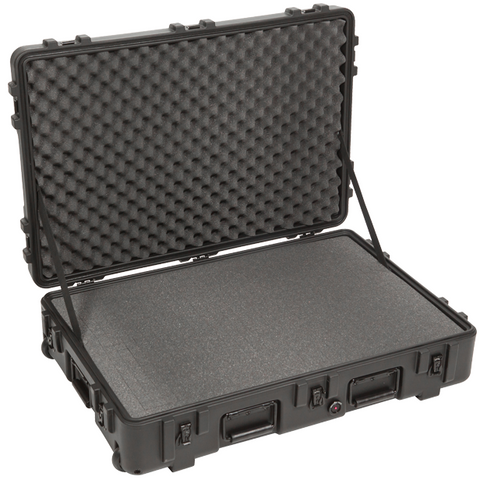SKB R Series Utility Case (Cubed Foam) - 3R3221-7B-CW (Retractable Handle & Wheels) - Waterproof Roto Molded