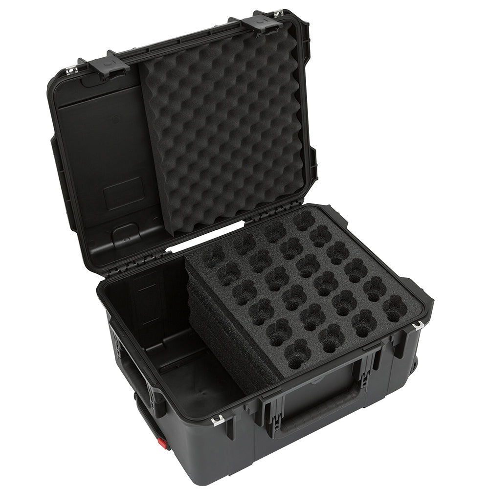 SKB 3i-2015-MC24 iSeries Microphone Case (24 Microphones) - Wheels