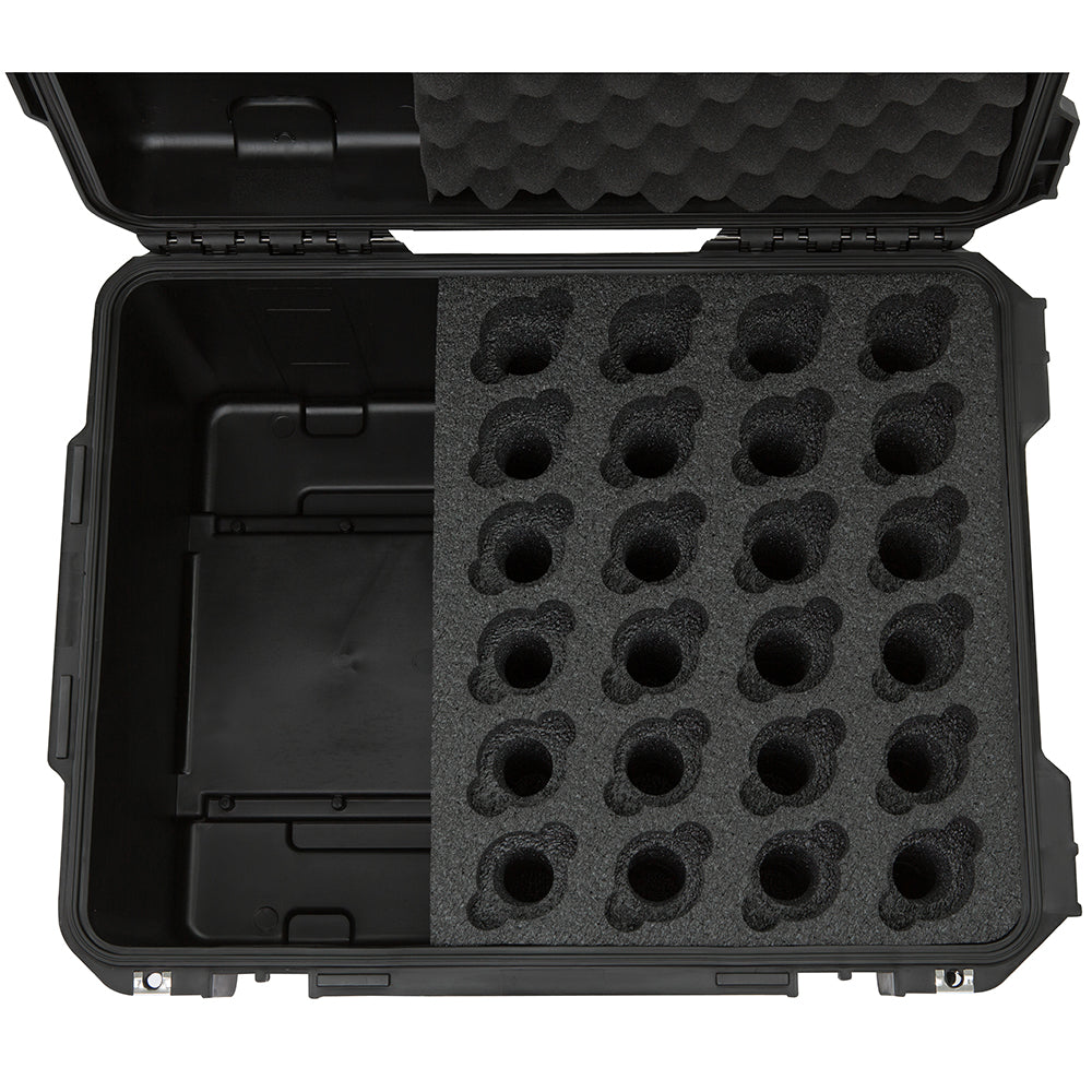 SKB 3i-2015-MC24 iSeries Microphone Case (24 Microphones) - Wheels