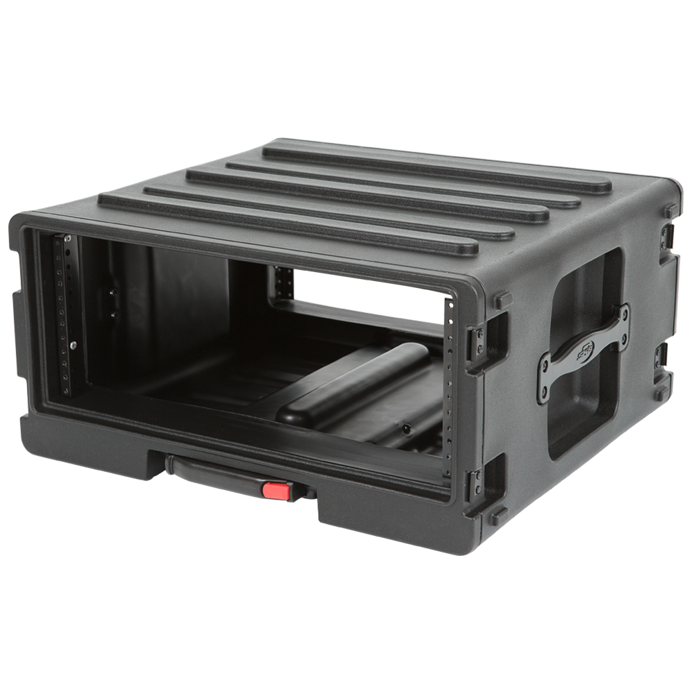 SKB 1SKB-R4UW Rack Case (4U) - Retractable Handle & Wheels