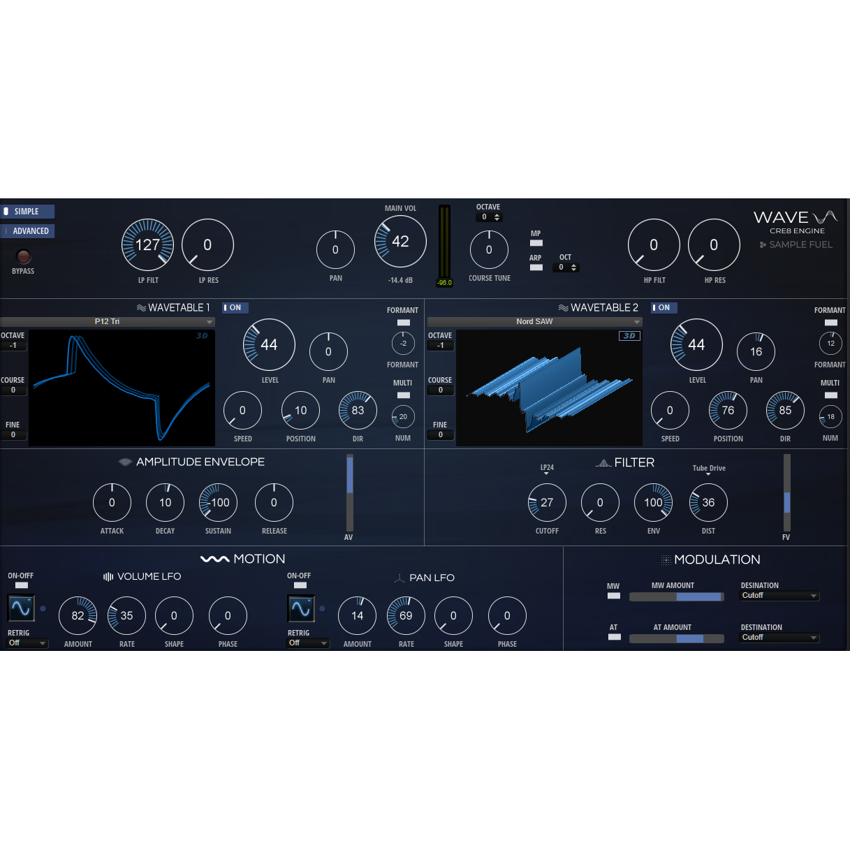 Sample Fuel Wave CRE8